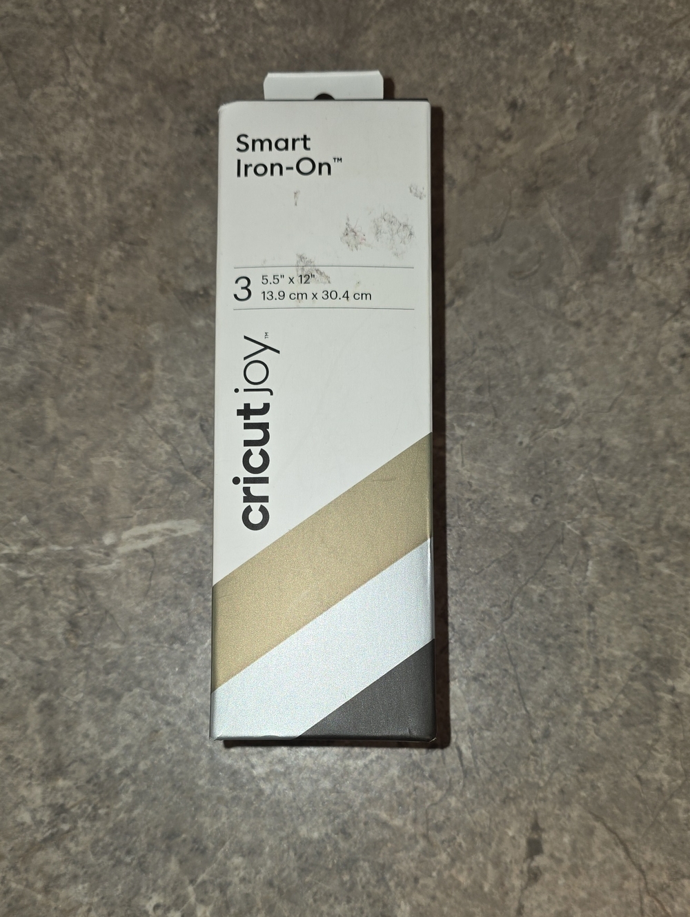 (J67) Cricut Smart Iron-On Metallic Gold Silver Black Pack